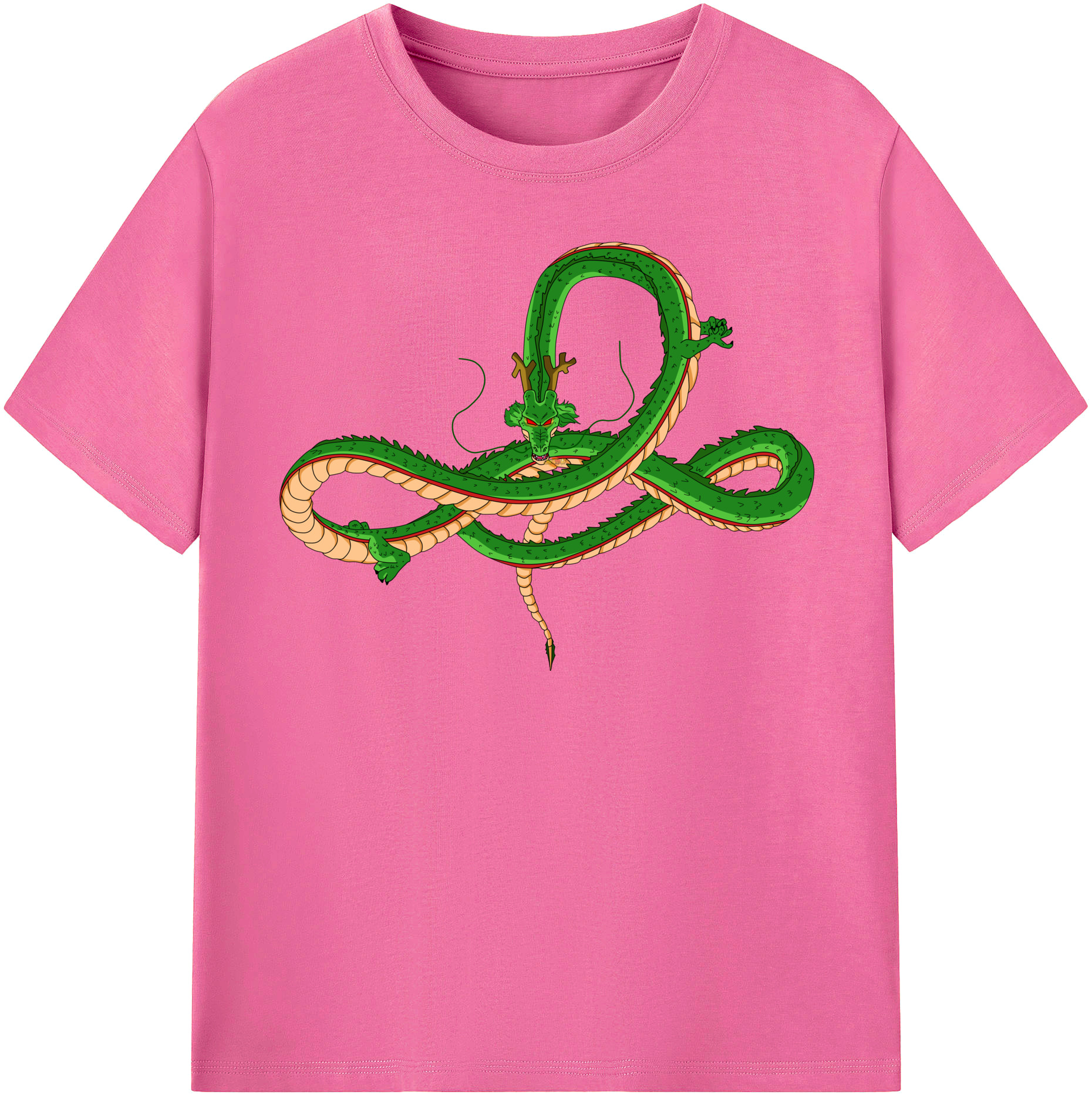 （画像用） ドラゴンボール 神龍 シェンロン DRAGON BALL Shenron レディースカジュアルプリントTシャツ（綿100％）